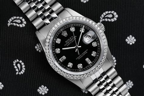 rolex datejust ore brillanti|Rolex Datejust 36mm Quadrante Nero con Brillanti FULL SET .